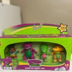 Fisher-Price Barney’s World Hey Friends Pack - 4 Figures Set NEW
